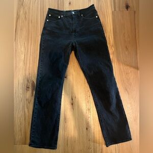 Madewell 90s straight leg black Jeans